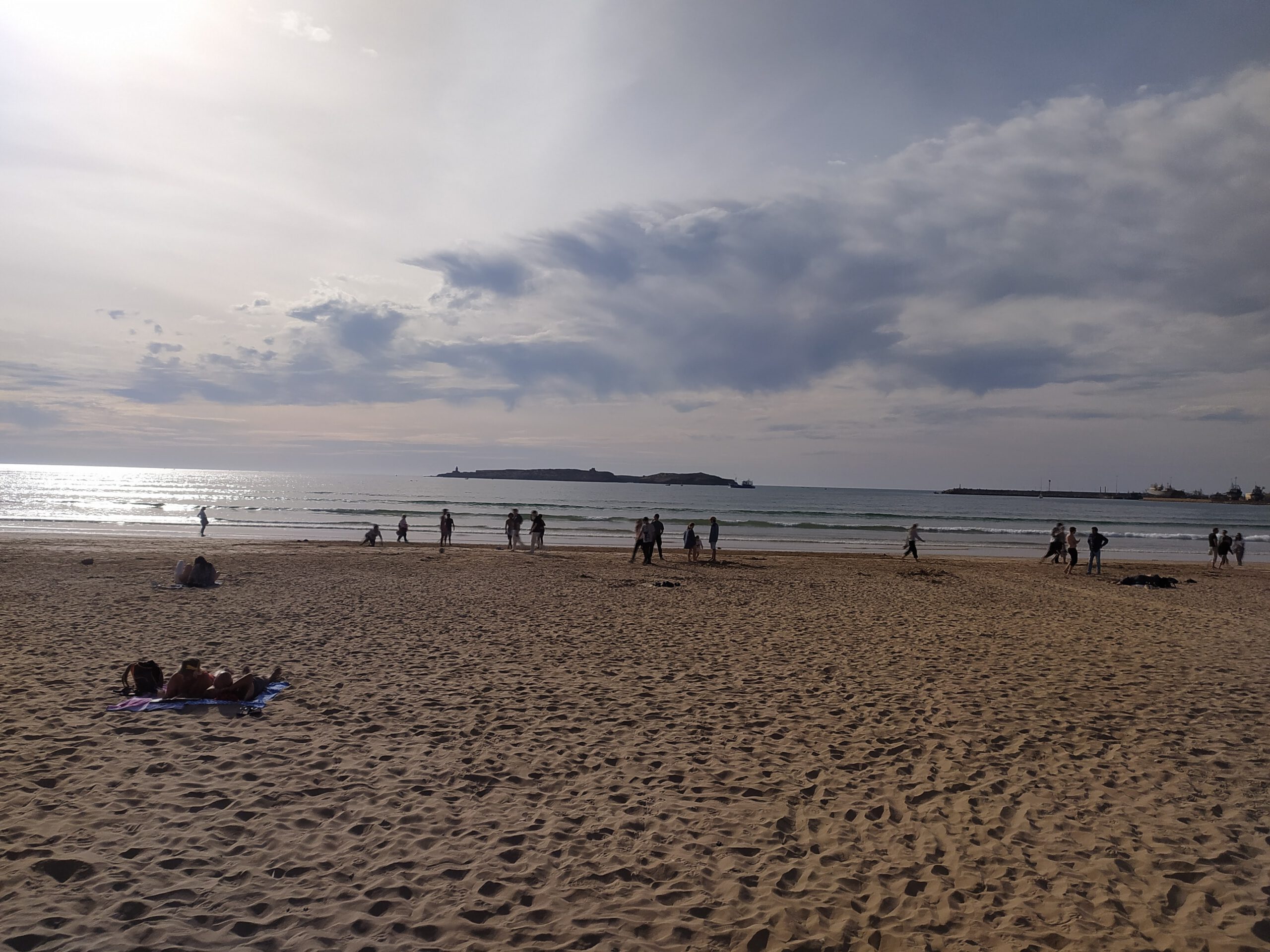 Piękna plaża w Essaouira