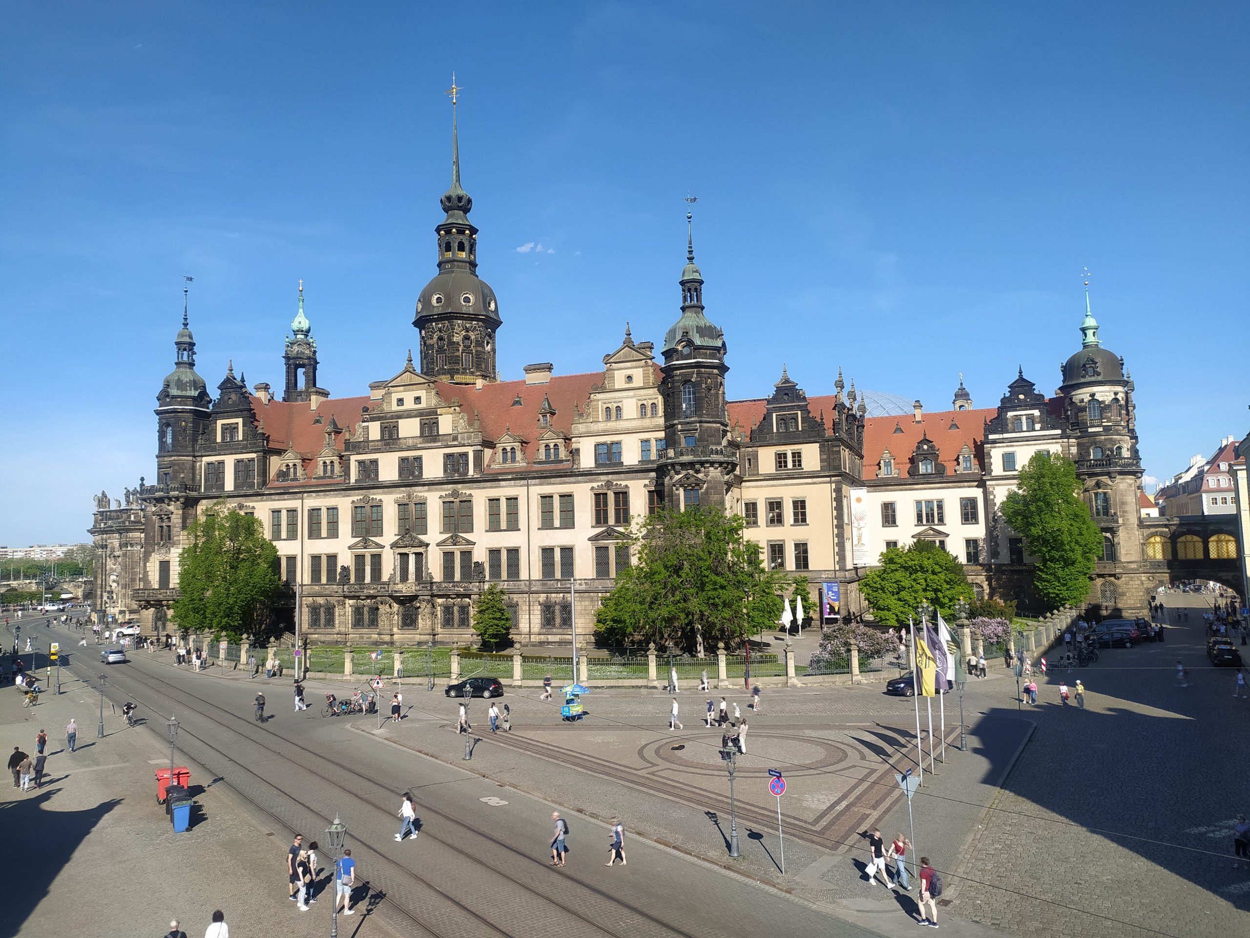 Odbudowana Rezydencja Wettynów w Dreźnie
