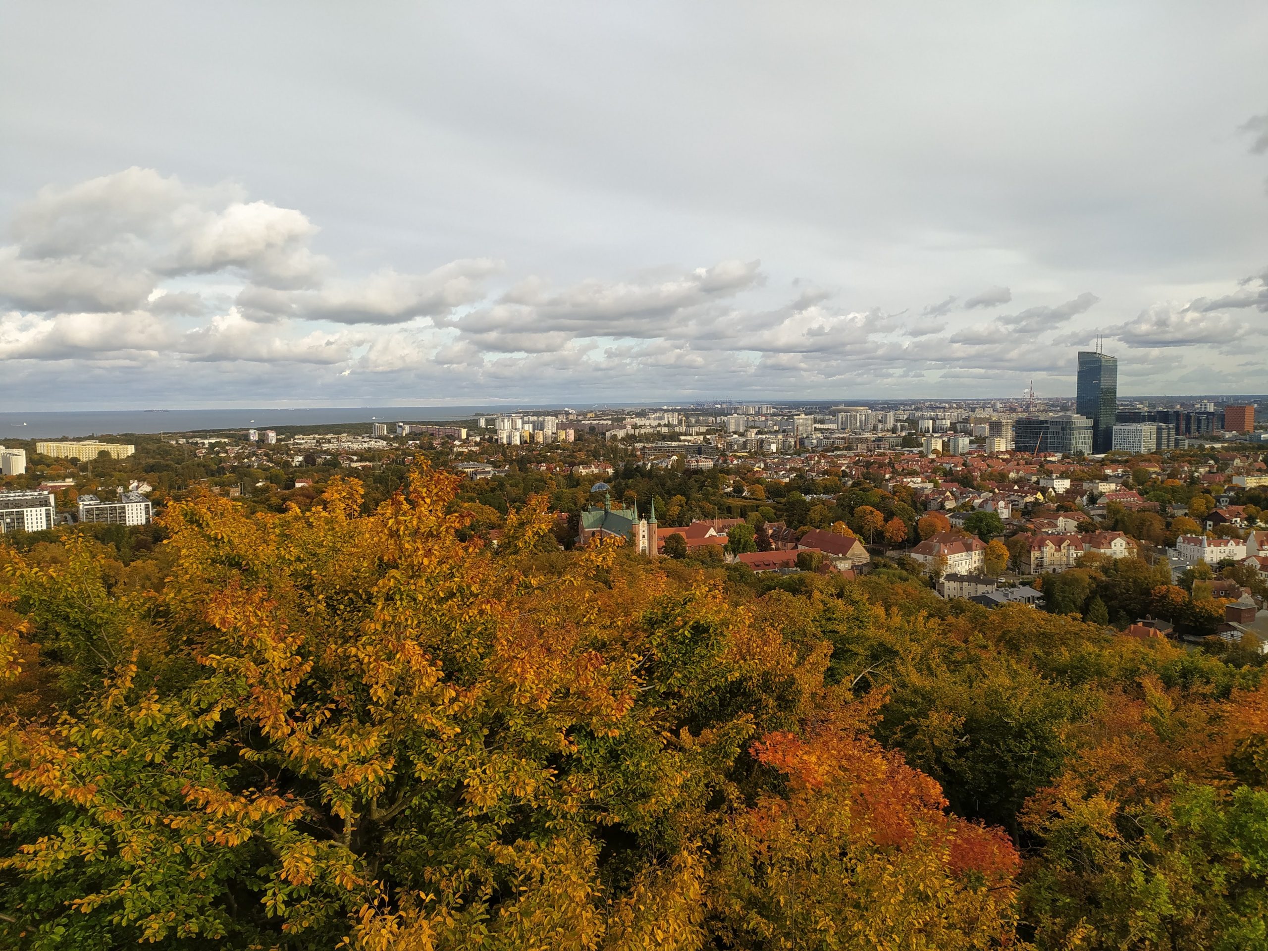Panorama Oliwy z punktu widokowego "Pachołek"