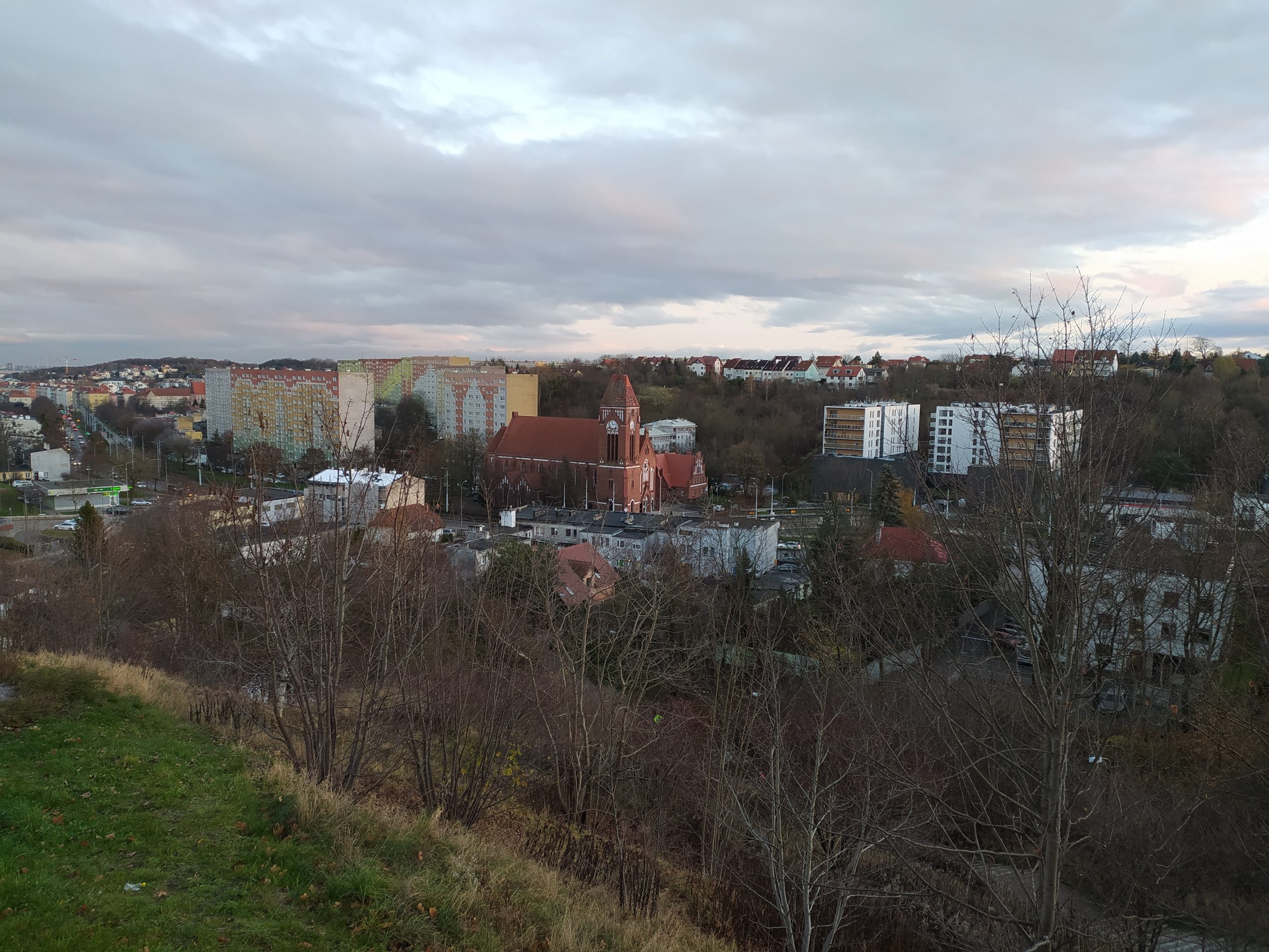 Siedlce widziane z punktu widokowego "Wzgórze Suchanino"