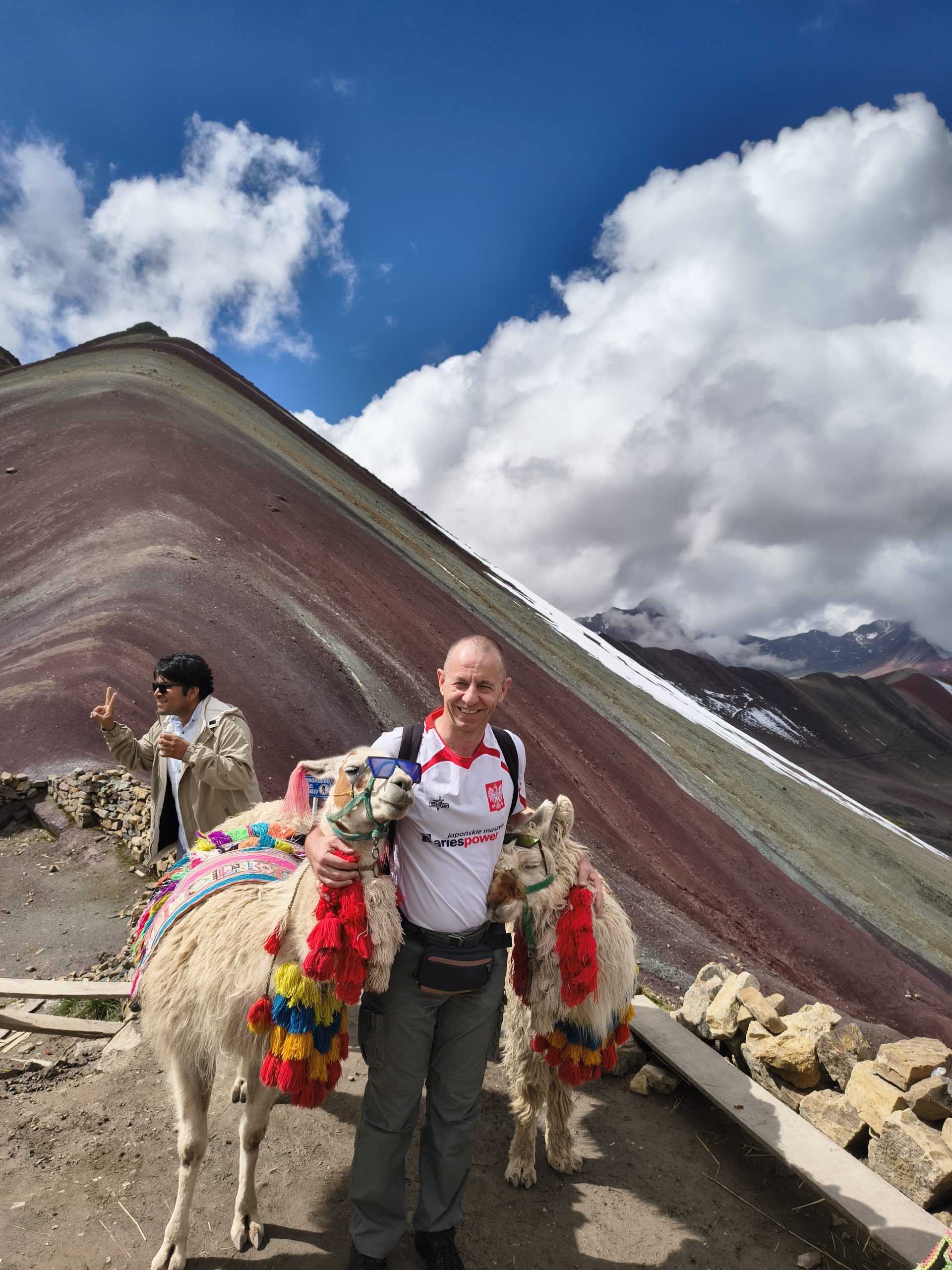 Miły przerywnik w drodze na szczyt Vinicunca