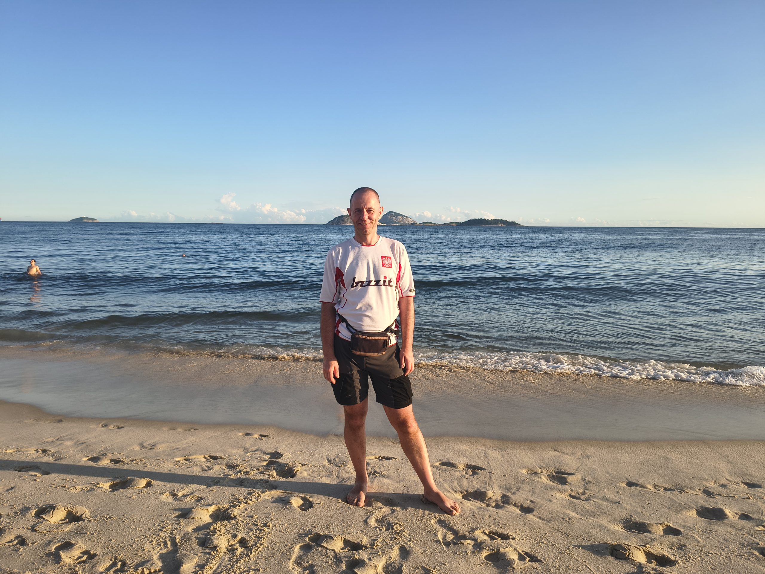 Na plaży w Rio de Janeiro